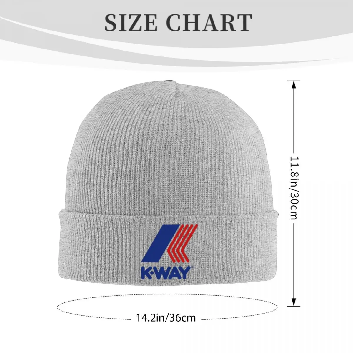 Fashion Classic K-Way Logo Knit Hat Beanies Autumn Winter Hats Warm Fashion Cap Men Women