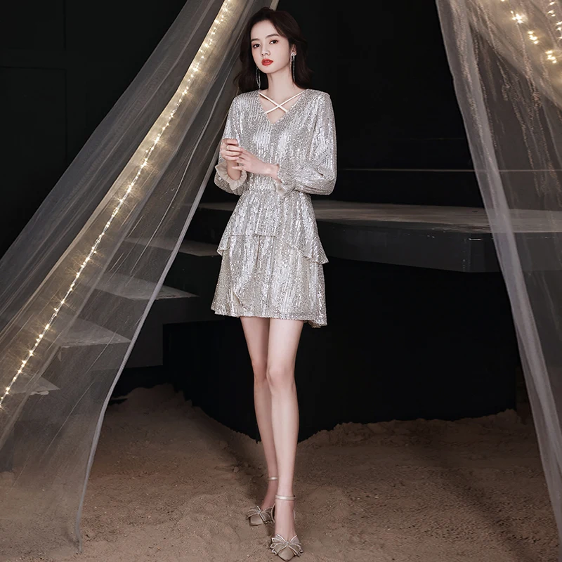 

Ele ort Evening Dr Women's Luxury Faionable Lady's Dr Can Be Worn on Daily Basis Korean Sle High Waist Zipper