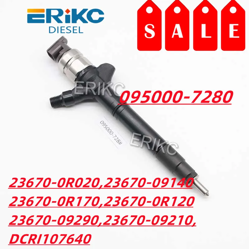 Fuel Injector 095000-7280 095000-7281 Diesel Inyector Nozzle Assy 23670-0R170 for Toyota RAV4 2.2 2AD-FTV DENSO 23670-0R120