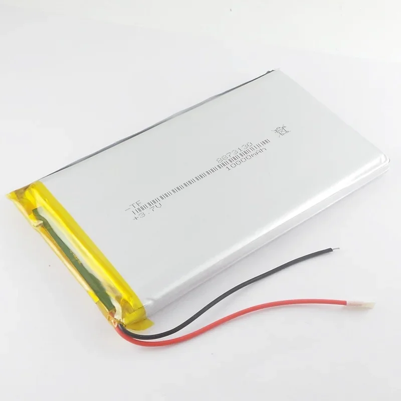 Coklat baru baterai polimer litium 3.7V 8873130 harta daya ponsel pengisi daya bawaan 10000mAh sel Li-ion isi ulang A bagus