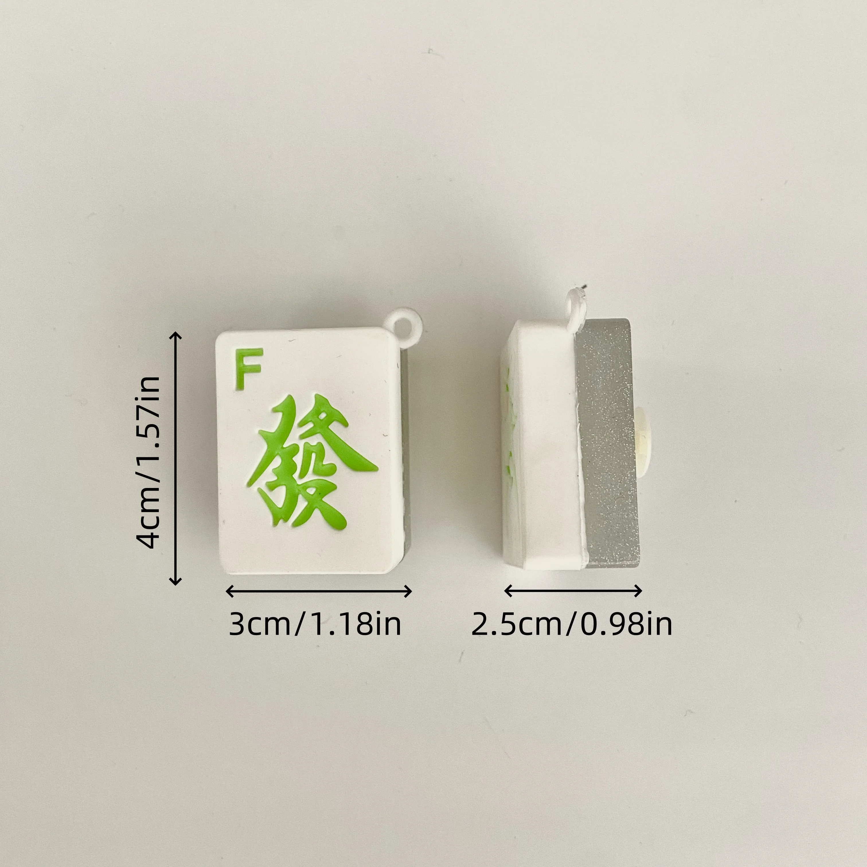 

1pc Chinese Style Mahjong Funny Charms For Decoration, DlY Accessories