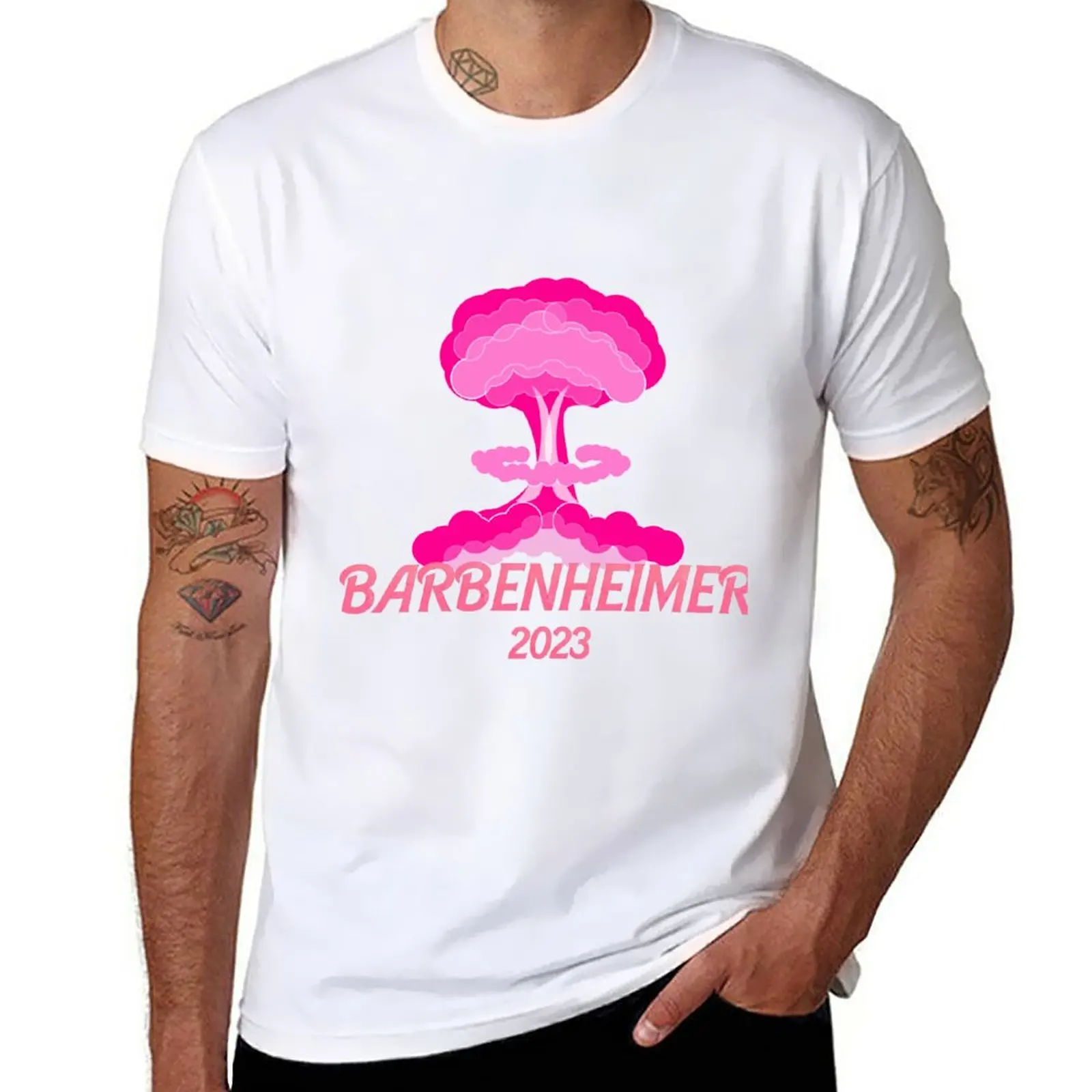 

New Barbenheimer 2023 T-Shirt t shirt man sublime t shirt cute clothes graphic t shirts Men's t-shirt