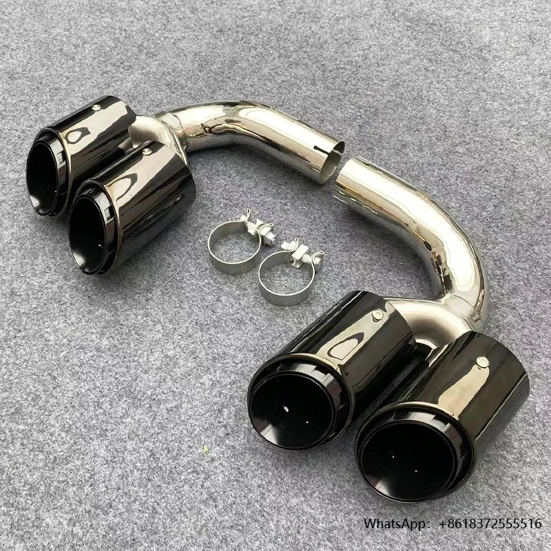

daFactory Sales New Stainless Steel Car Modified Exhaust Pipe Tail Throat Muffler for Porsche Cayenne 9Y0/9YA 2018-2024