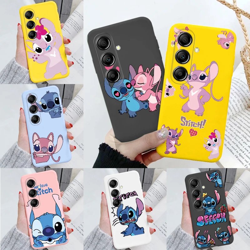 For Samsung  A15 4G A14 A15 5G Phone Cases Stitch Abomination Angel Anime Cartoon Cover For Samsung Galaxy A15 Shockproof Shells