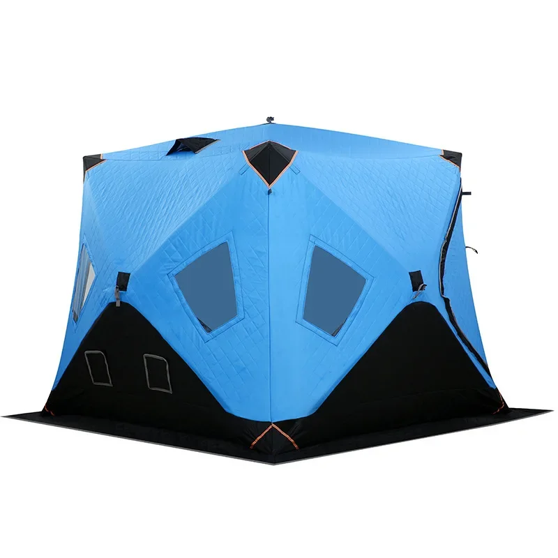 Portable multi-person tent Outdoor winter fishing tent No need to set up quick-opening tent, thickened warm