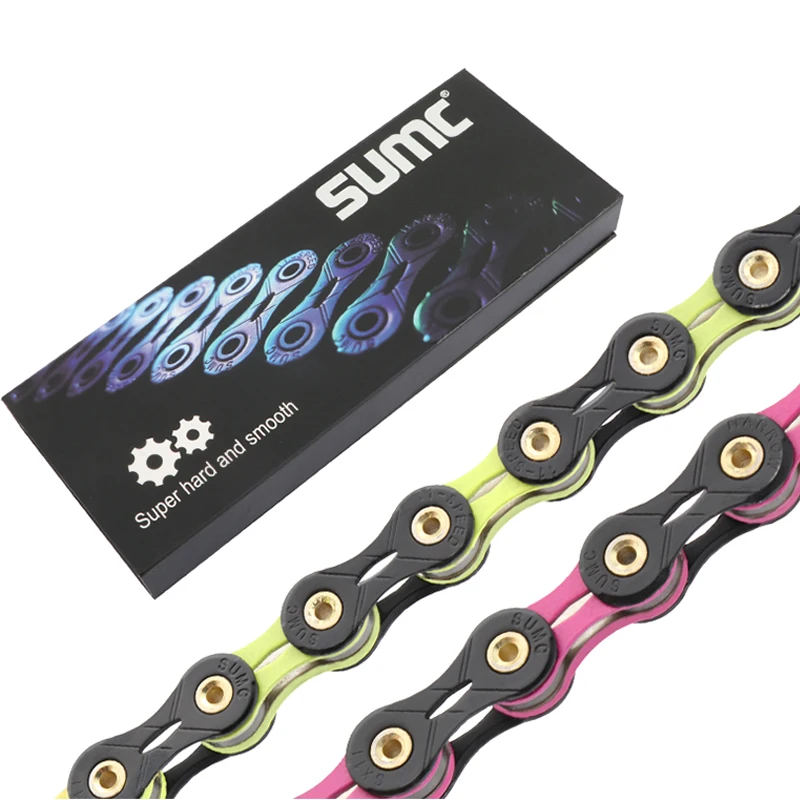 SUMC Bicycle Current 6 7 8 9 10 11 Speed 11v Current MTB Chain 10v 9v 8v 7v 6v Mountain Bike Current Hollow Chain Road Cycling