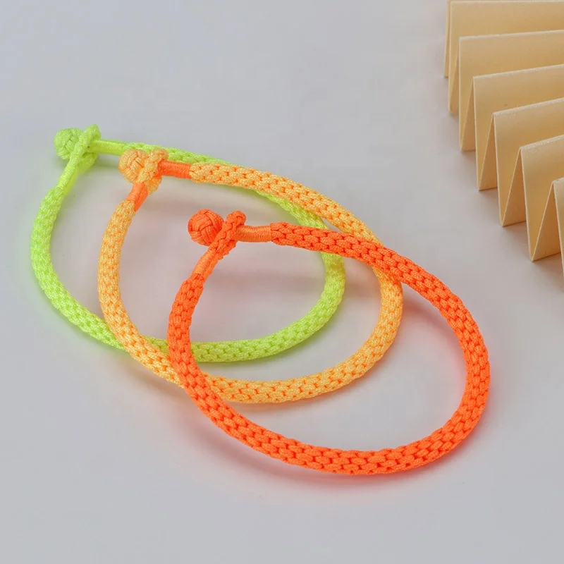 SKY A8 4mm Solid Color Braided Bracelet Custom Handmade Wholesale Red Cord Friendship Jewelry Bangle - view 5