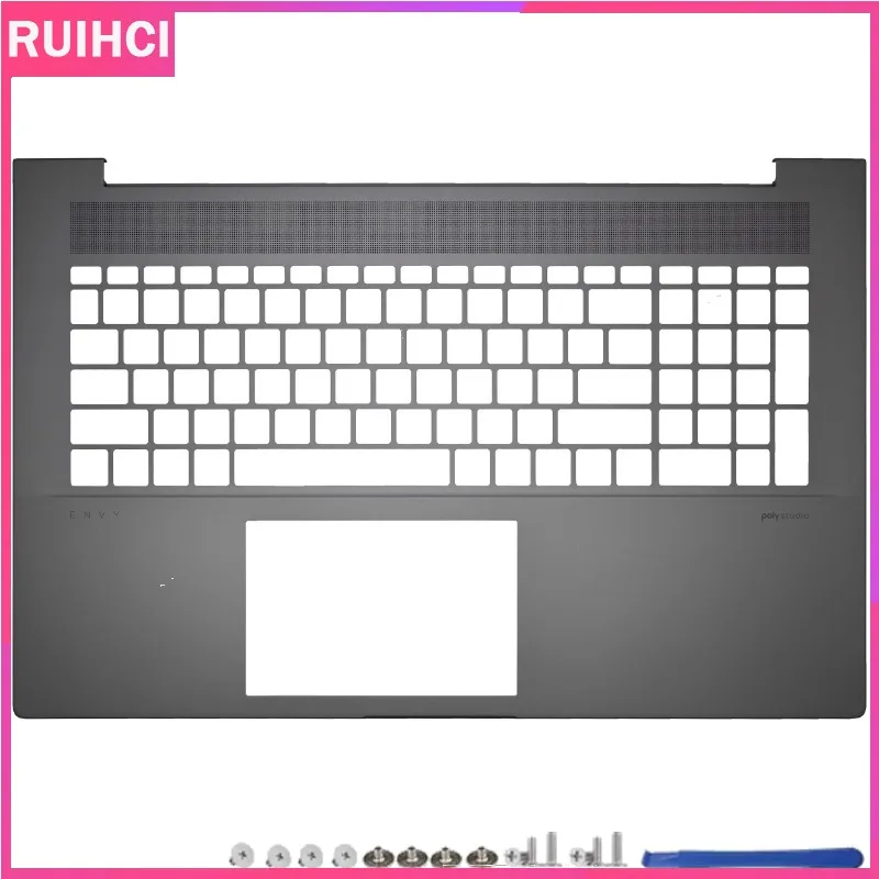 Envy 17-CW 17T-CW 17T-CR TPN-C176 기존 새 노트북 LCD 뒷면 커버 손목 받침대 대문자 하단 베이스 쉘 그레이 실버