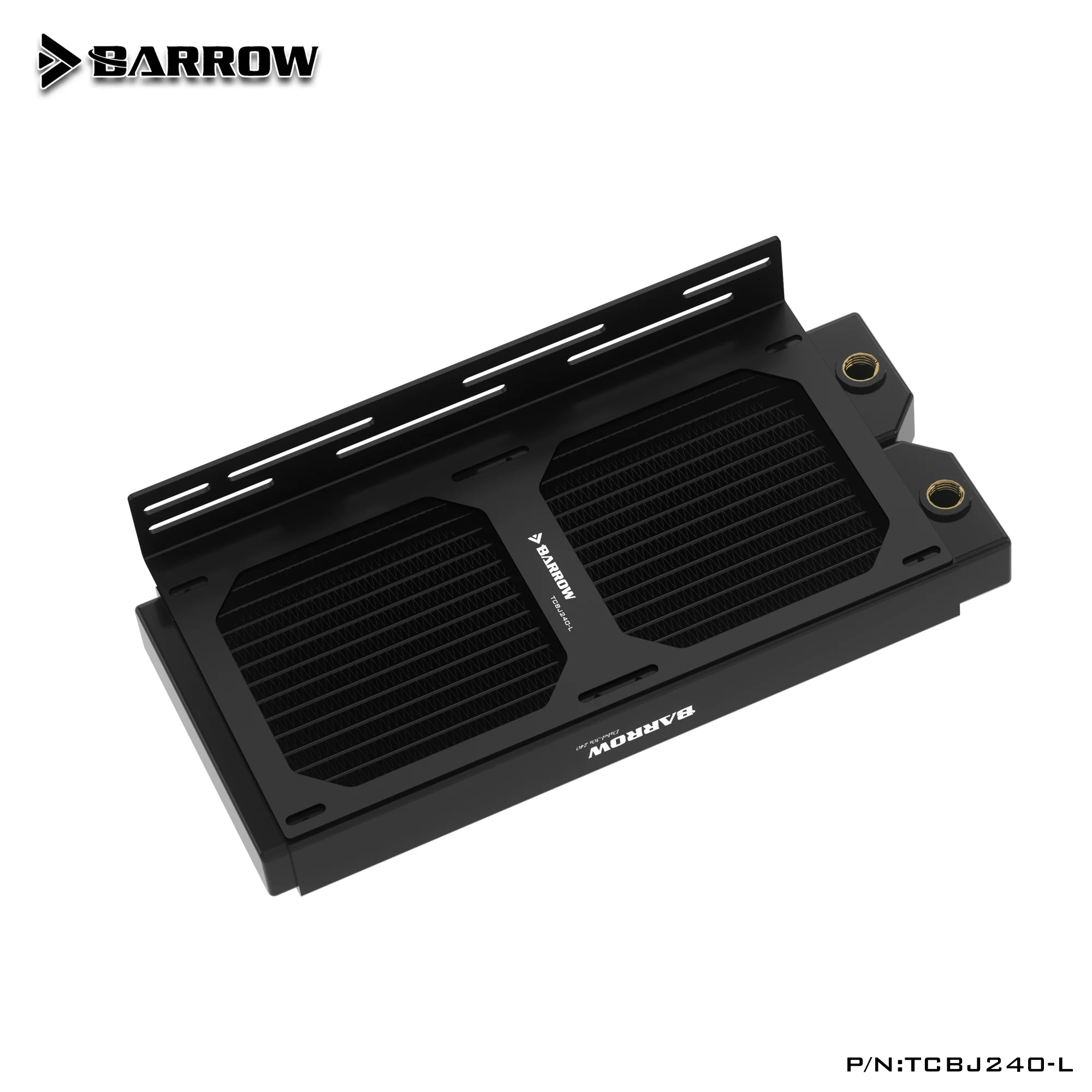 Soporte de radiador BARROW de 240/360mm/soporte plano de Metal/soporte de ventilador de tanque de refrigerante de agua/soporte de fijación externo de tamaño 12cm