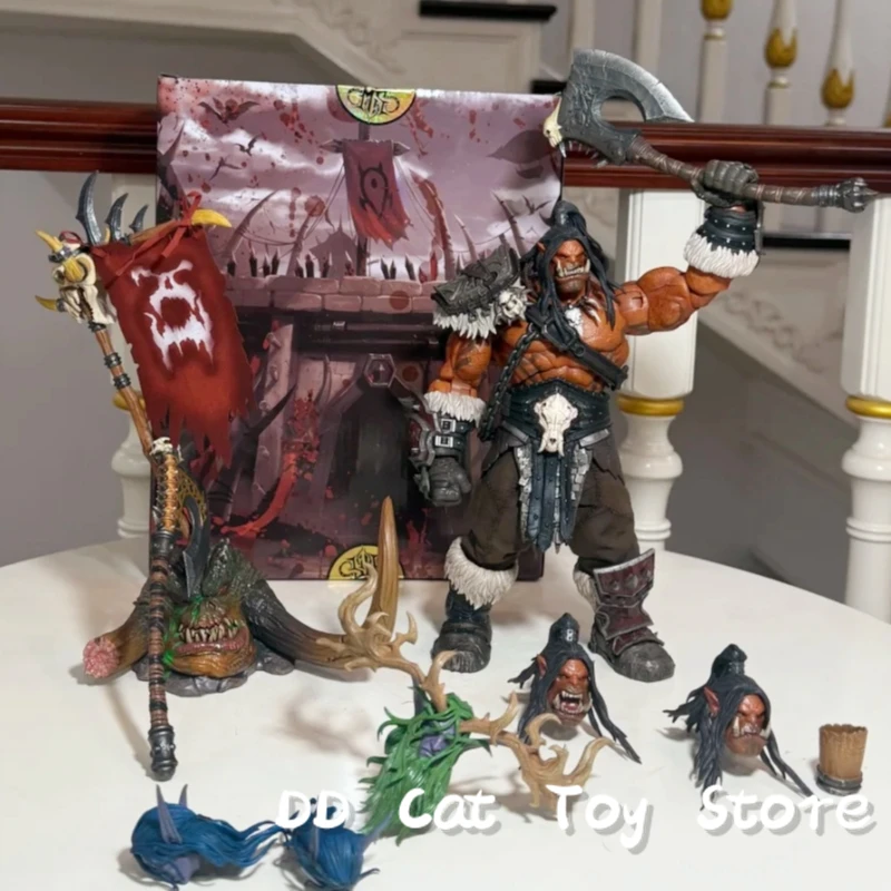 متوفر في المخزون ألعاب البطل الأصلية 1:10 نجاح باهر جروماش هيلسكريم أغنية الحرب القبلية زعيم كبير Orc المحارب تحصيل عمل الشكل