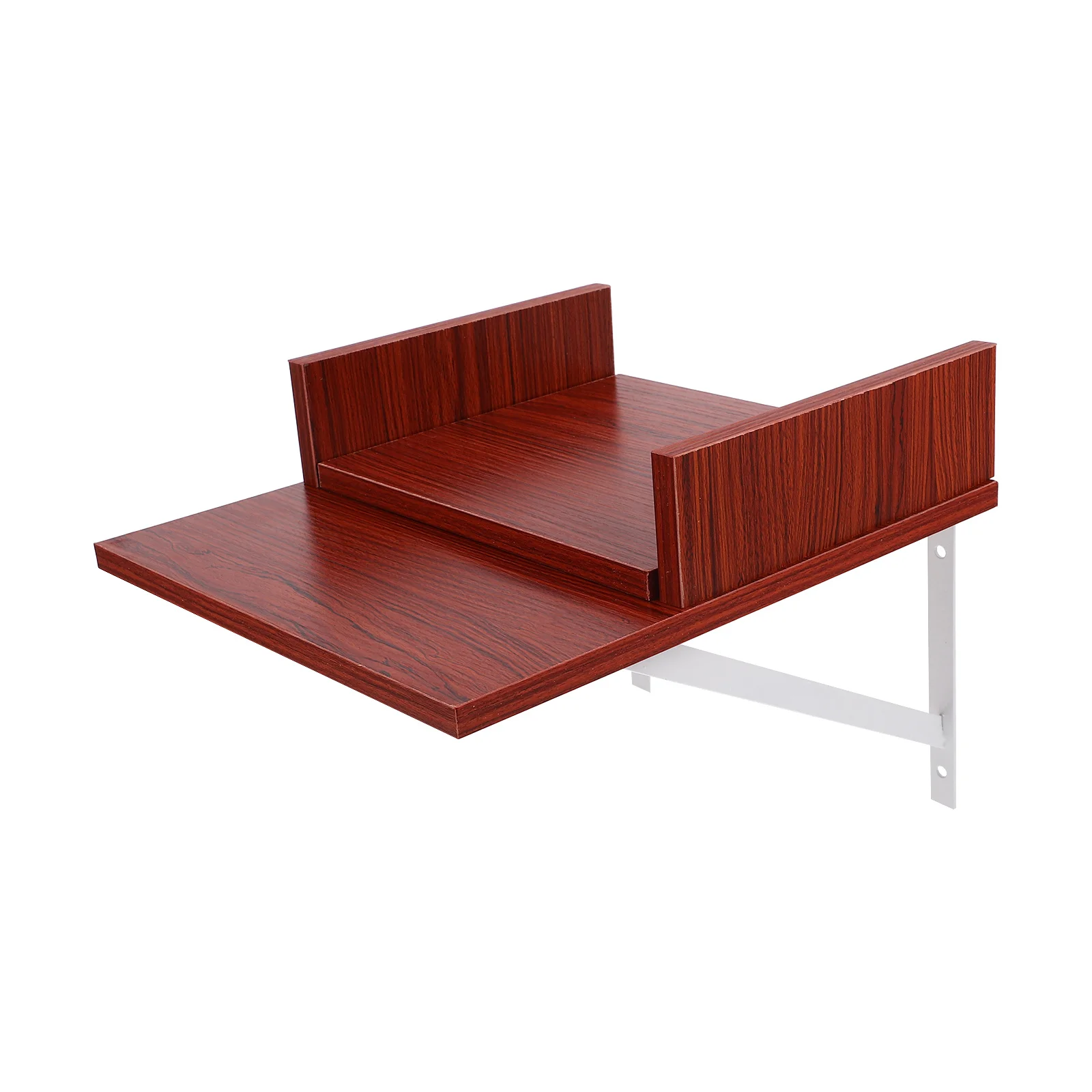 

Wall Mounted Wooden Buddha Stand Chinese Style Shelf Rustic Floating Shelf for Desktop Home Buddhist Decoration