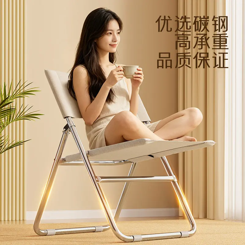 Outdoor folding chair Sturdy and durable camping chair Portable beach fishing Picnic chair Household leisure stool