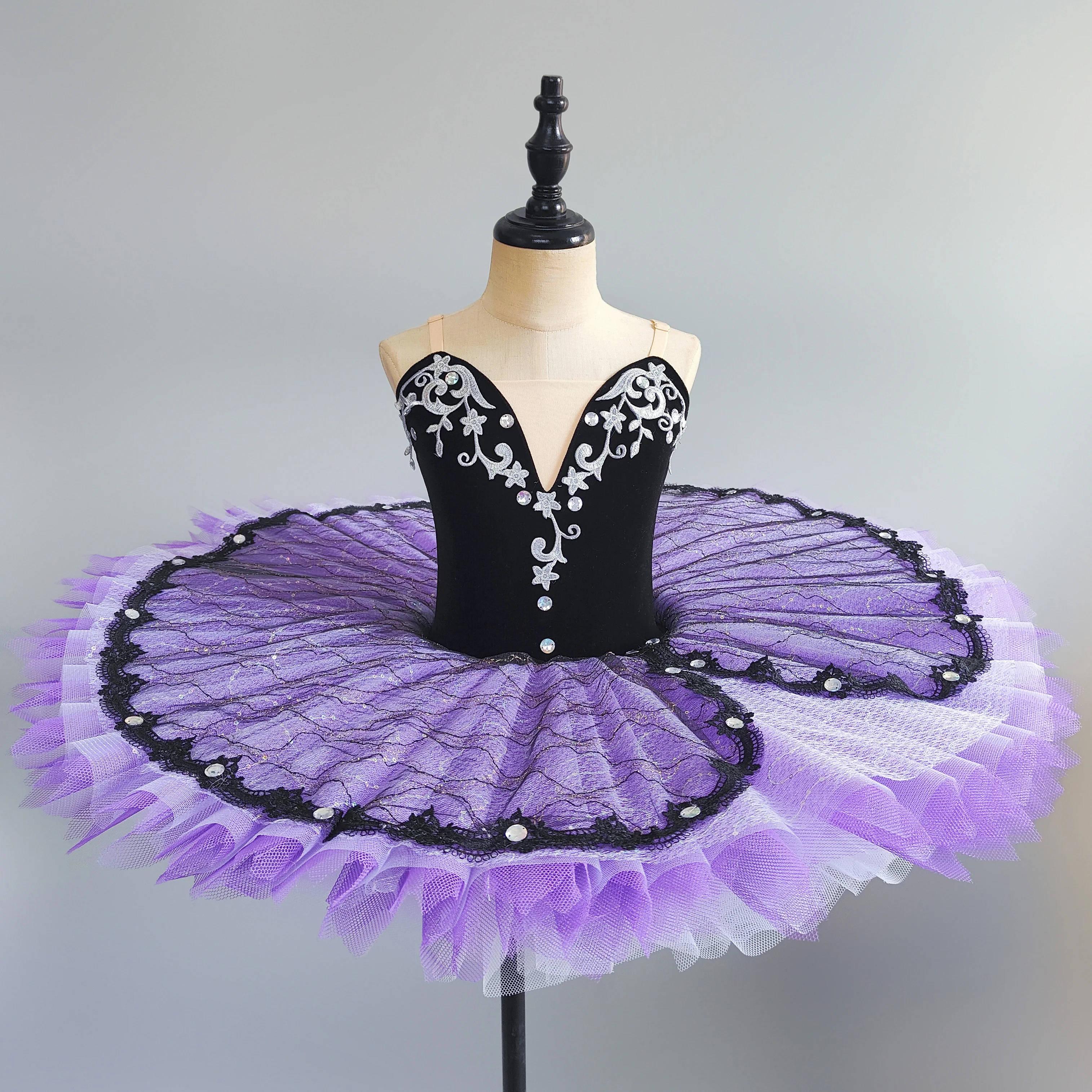 Nuovo Tutu di balletto professionale per ragazze Piatto Pancake Tutu Ballerina Abito da festa Adulto Donna Bambino Bambini Costume da ballo per balletto