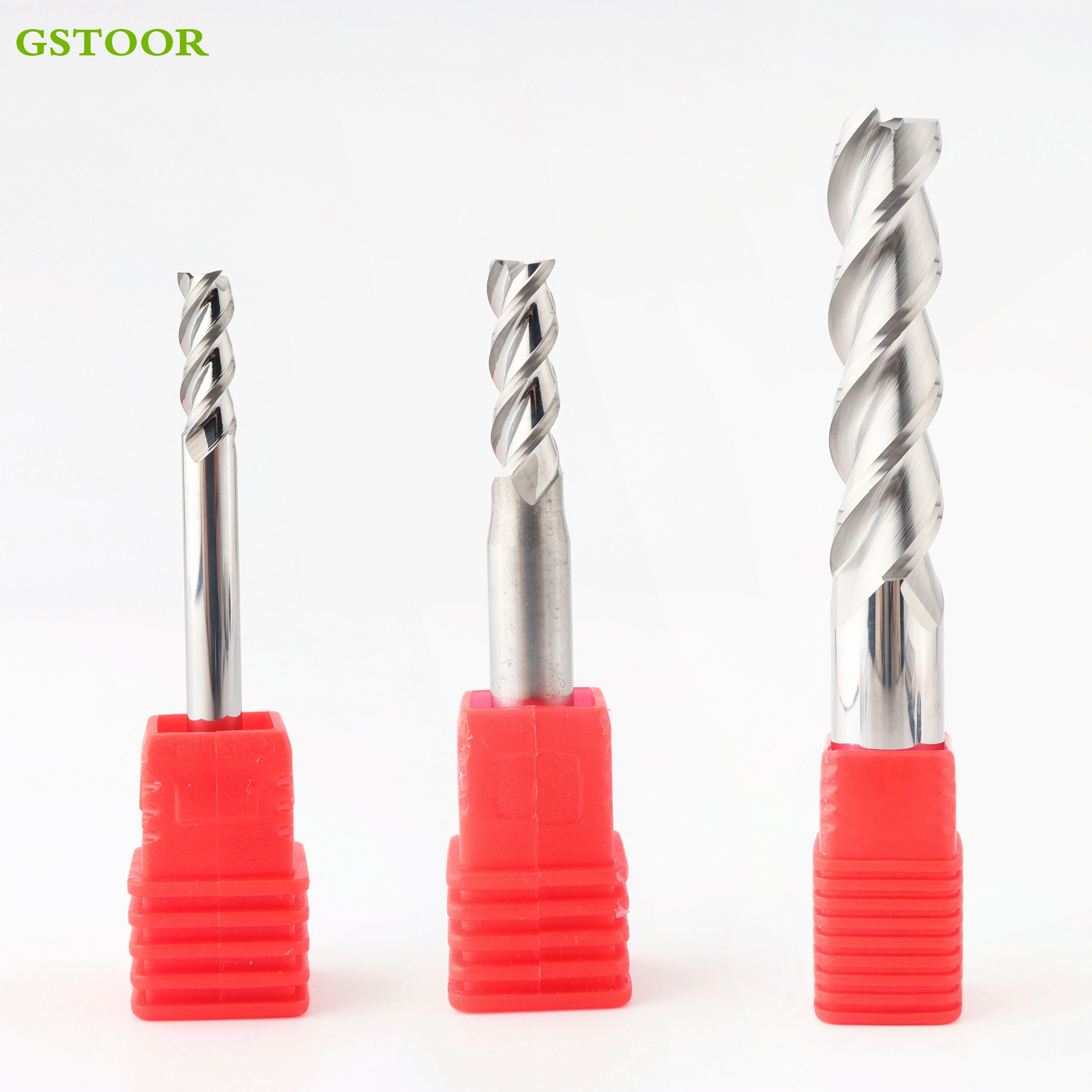 Fresatura HRC55 3 Lama in acciaio al tungsteno per fresa in lega di alluminio CNC Maching fondo piatto sgrossatura frese strumenti