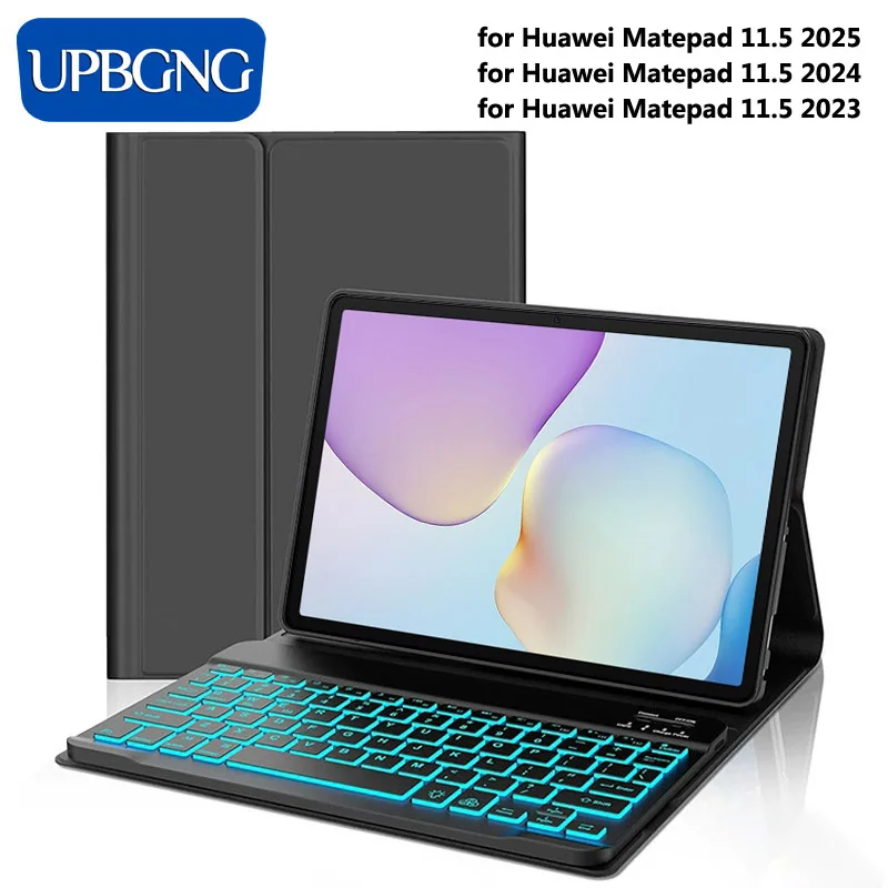 

Чехол-клавиатура для Huawei MatePad 11.5 2025, беспроводная клавиатура с подсветкой и защитным чехлом для Huawei MatePad 11,5, аксессуары