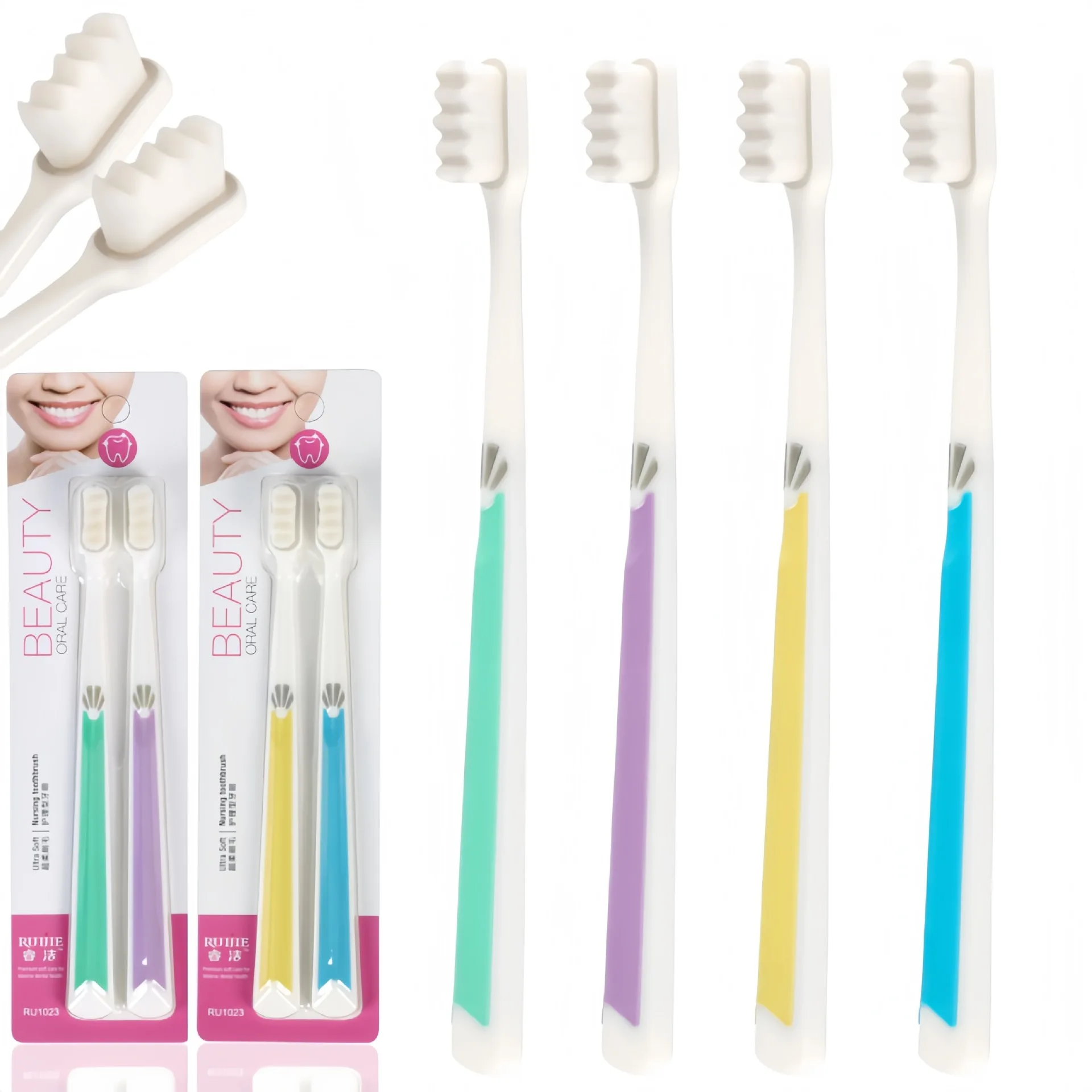10,000-bristle toothbrush, soft bristles, adult high-end gum protection, wide-head cleaning, special household appliances