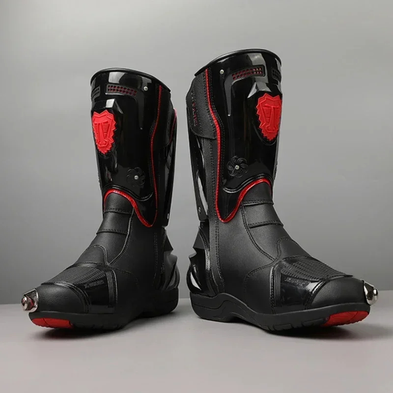 Motorcycle Platform Boots Motorcycle Cross-country Professional Racing Boots Breathable Wear Safety To Protect Motorcyclists