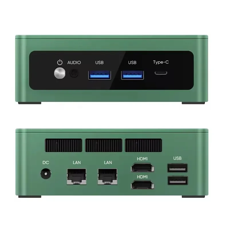 Aittact Pocket Mini PC Gamer TOPC AMD Ryzen 9 8945HS R7 8845HS 2xDDR5 USB4.0 NVMe 2 LAN Windows 11 Computer da gioco WiFi6E BT5.3