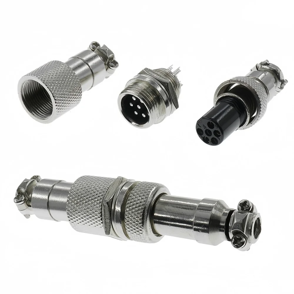 1Pc GX12 Aviation Connector 2/3/4/5/6 Pin Male Female Docking Plug Socket Industrial Cable Joint