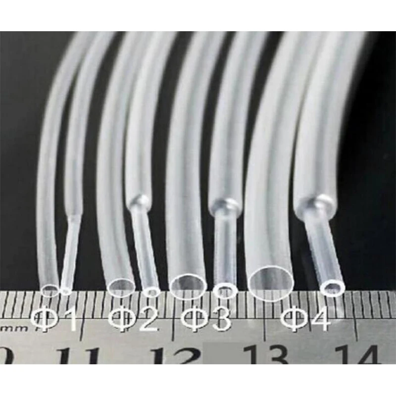 1M/5M 1mm 1.5mm 2mm 2.5mm 3mm 3.5mm 4mm 5mm 6mm 8mm Transparent Clear Heat Shrink Tube Shrinkable Tubing Sleeving Wrap Wire kits