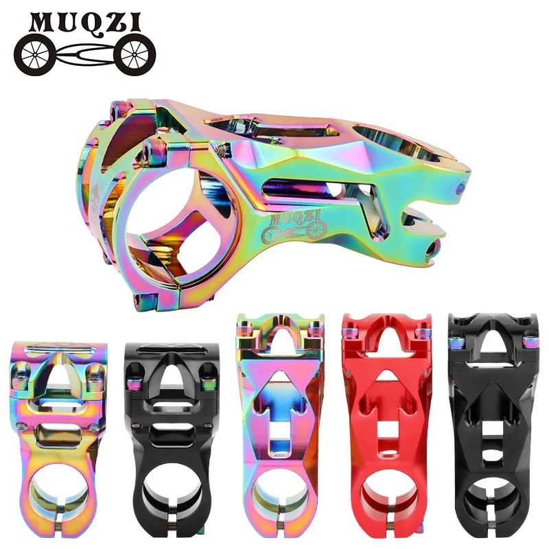 MUQZI MTB Stem 50mm 70mm 0 Degree -17 Degree CNC Bicycle Handlebar Short Stem