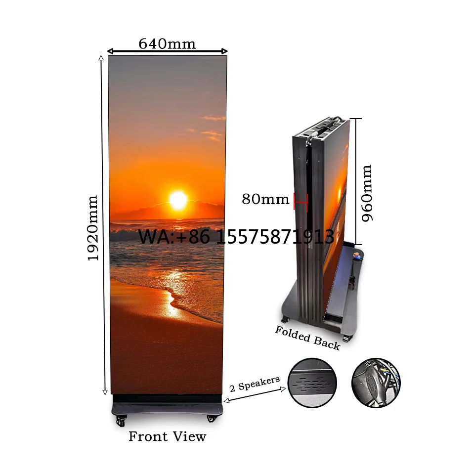 Customizable Chinese Supplier Custom Durable Digital Sign Poster Screen Advertising Led Display