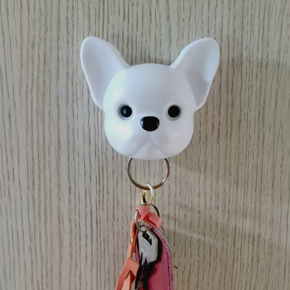 

Creative, minimalist, and easy to use small gifts that blink. Bulldog shaped, strong magnetic key holder