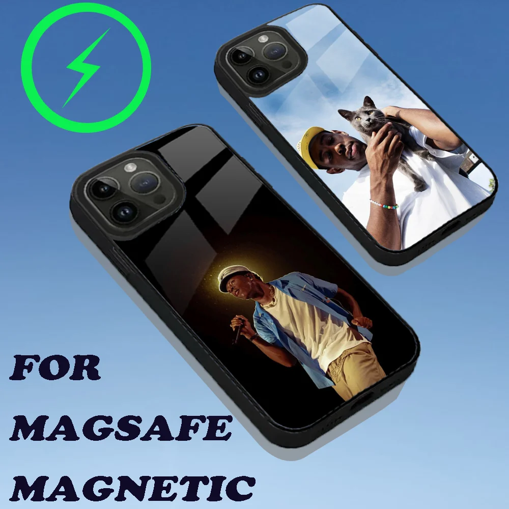 T-Tyler the Creator Phone Case For iPhone 15,14,13,12,11,Plus,Pro,Max Mini Magsafe Magnetic Wireless Charging