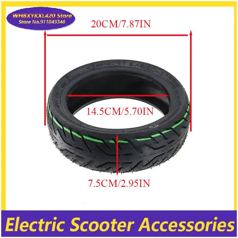 سكوتر كهربائي عالي الجودة مقاوم للاهتراء ومتين 9x2 أنبوب داخلي سميك 9x2.50-6 إطار مفرغ توصيل سريع إطار CST