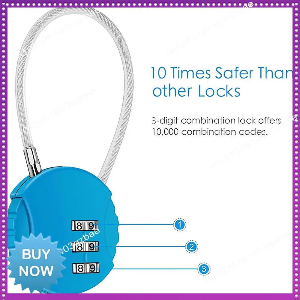 

Hot Ltem 2 Pack Combination Lock 3 Digit Outdoor Waterproof Padlock For School Gym Locker, Sports Locker, Fence, Toolbox, Gate