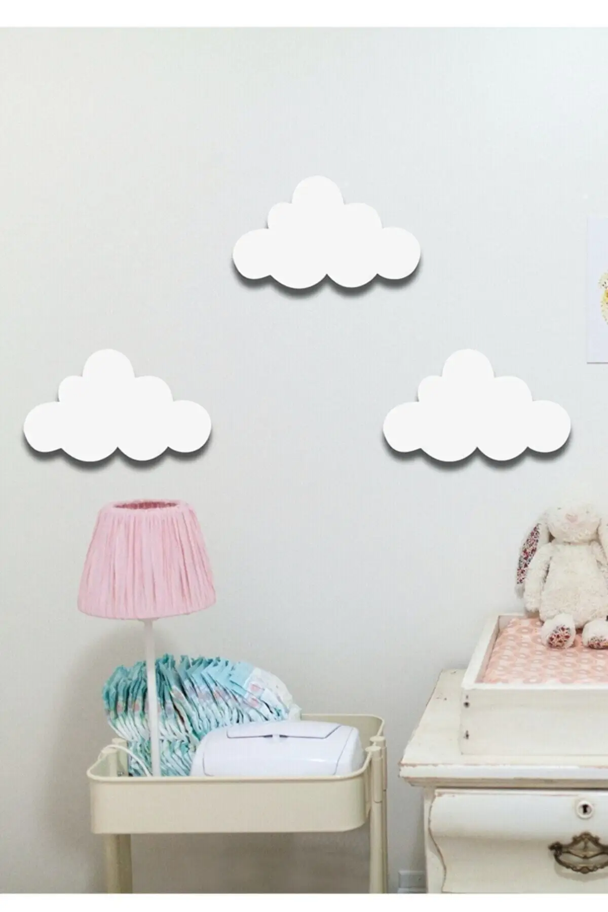 

White Cloud 3 Piece Set Cloud Wall Decor Kids Room Ornament 2022 Home Decoration