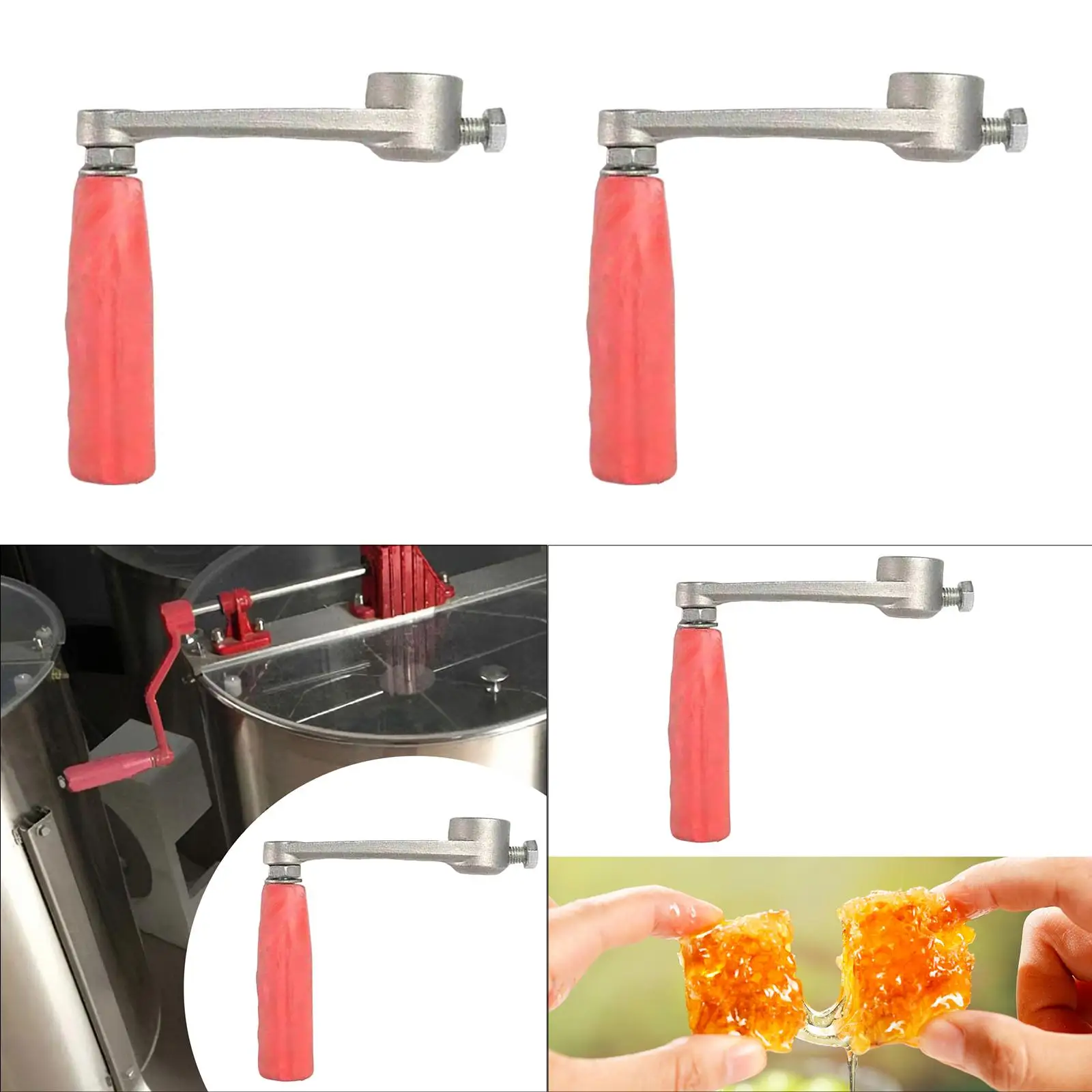 

Honey Extractor Handle Practical Aluminum Ergonomic Grip Beekeeping Supplies