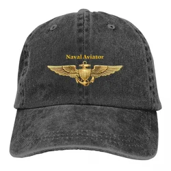 Navy Aviator Wings Accessories Men Baseball Cap Air Armed Forces Distressed Cotton Hats Cap Vintage