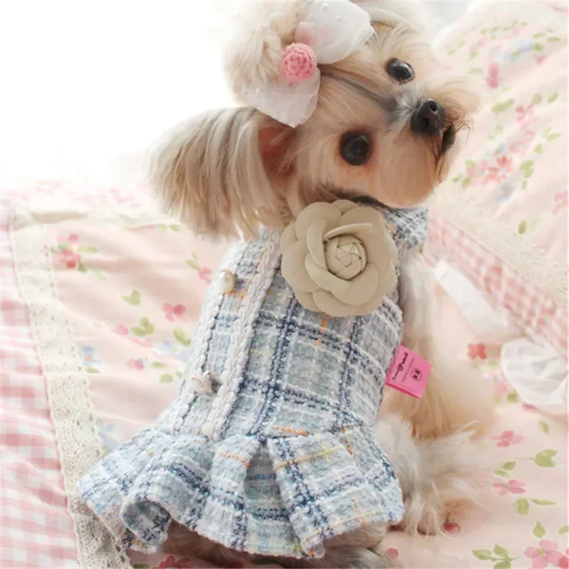 Pet Dog Dress Inverno Gatti, Abbigliamento Piccolo Costume Del Cane di Cucciolo di Chihuahua Yorkshire Barboncino Bichon Pomerania Schnauzer Vestiti Del Cane