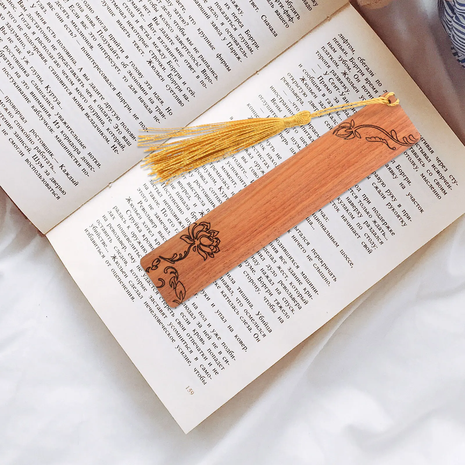 

Wooden Bookmarks Carved Design Vintage Chinese Style Decorative Bookmark Gift For Girls Men Classroom Library Home Use Festival