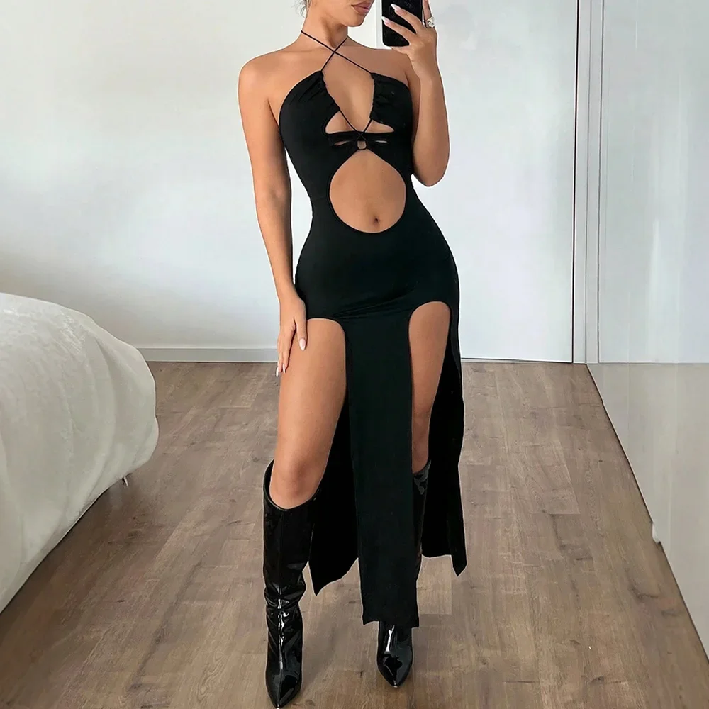 فساتين الربيع الصيف مثير انقطاع الشق بلا أكمام قبالة الكتف صالح و مضيئة فساتين النادي الليلي للنساء