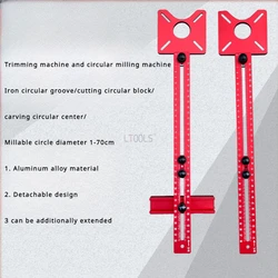 Outil de planche à découper pour machine à tailler, guide de bord, positionnement, ouvre-trou, calcul, travail, routeur, cercle, rainure de fraisage, nouveau support rapide