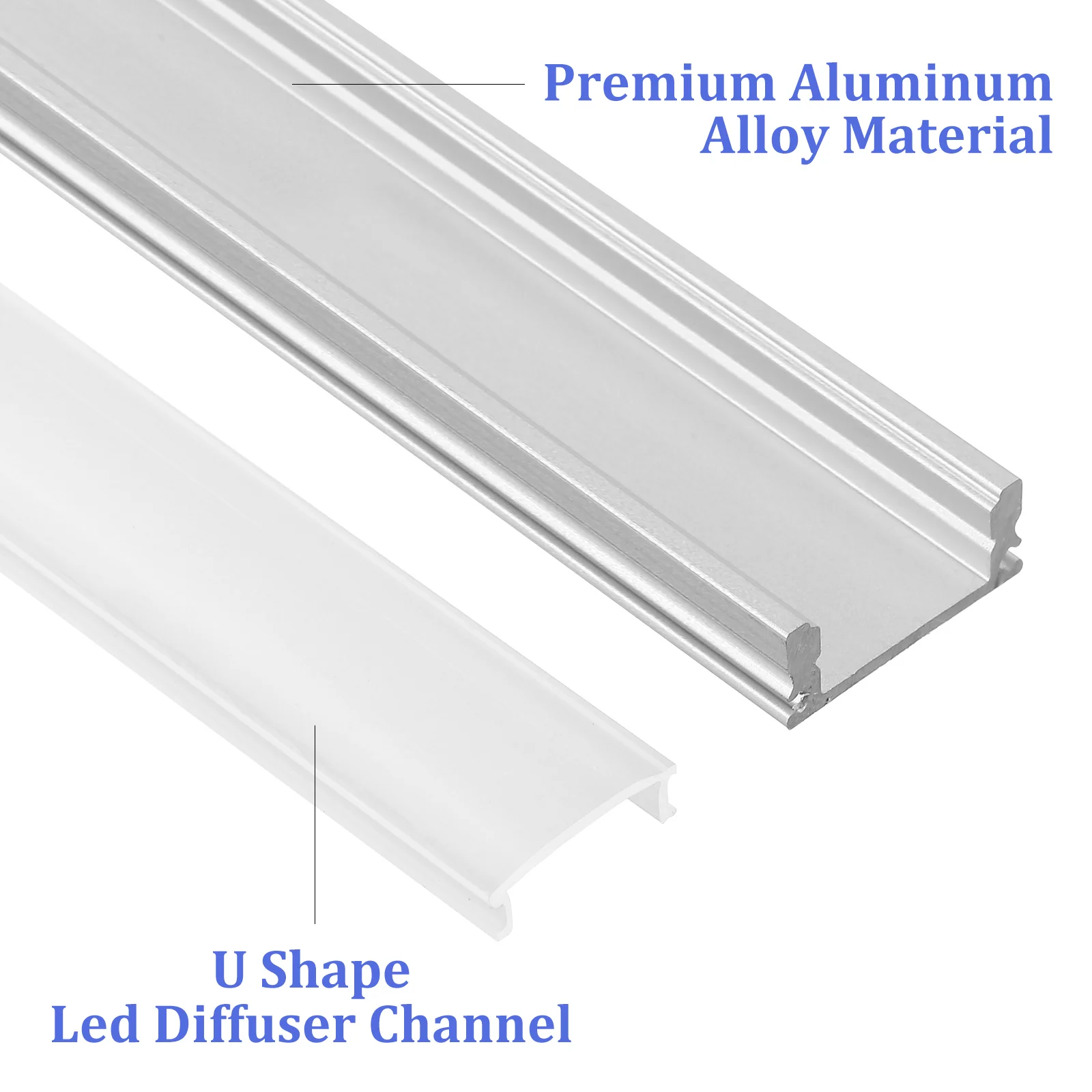 4 zestawy System obudowy światła Taśma montażowa dyfuzora Listwa kanałowa Aluminiowa osłona Praca na torze