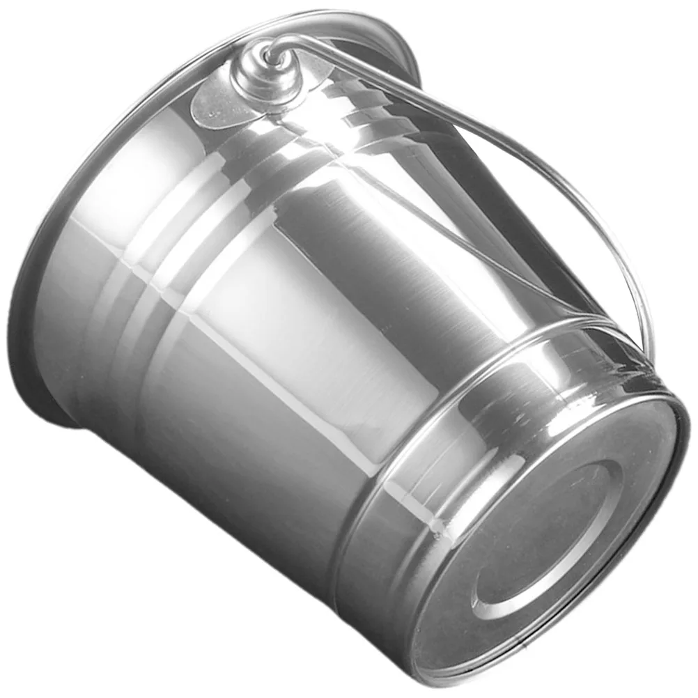 

Portable 1.5L Stainless Steel Ice Bucket Wear Resistant Compact Bucket for BBQ Reusable Bar Supplies Container