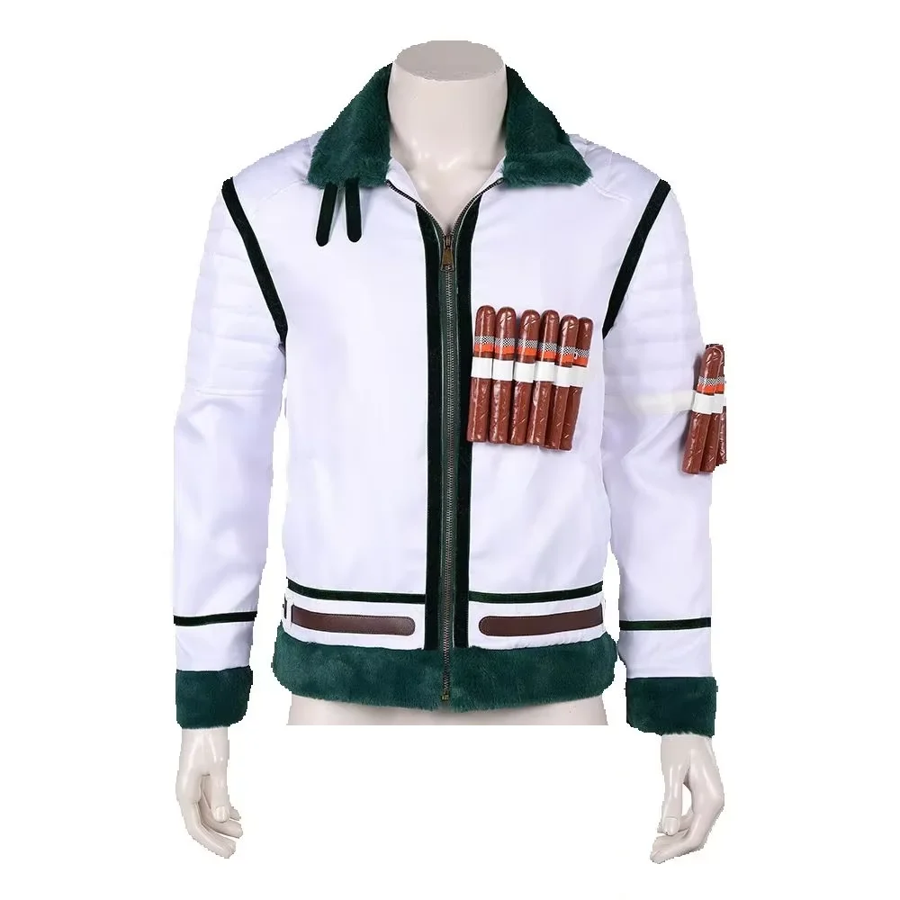

Smoker Cosplay Costume Coat Adult Men Marine Captain Roleplay Boys Jacket Anime Outfit Halloween Carnival Fancy Dress Disguise