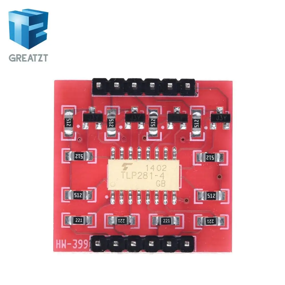 TLP281 4 CH 4-Channel Opto-isolator IC Module For Arduino Expansion Board High And Low Level Optocoupler Isolation 4 Channel