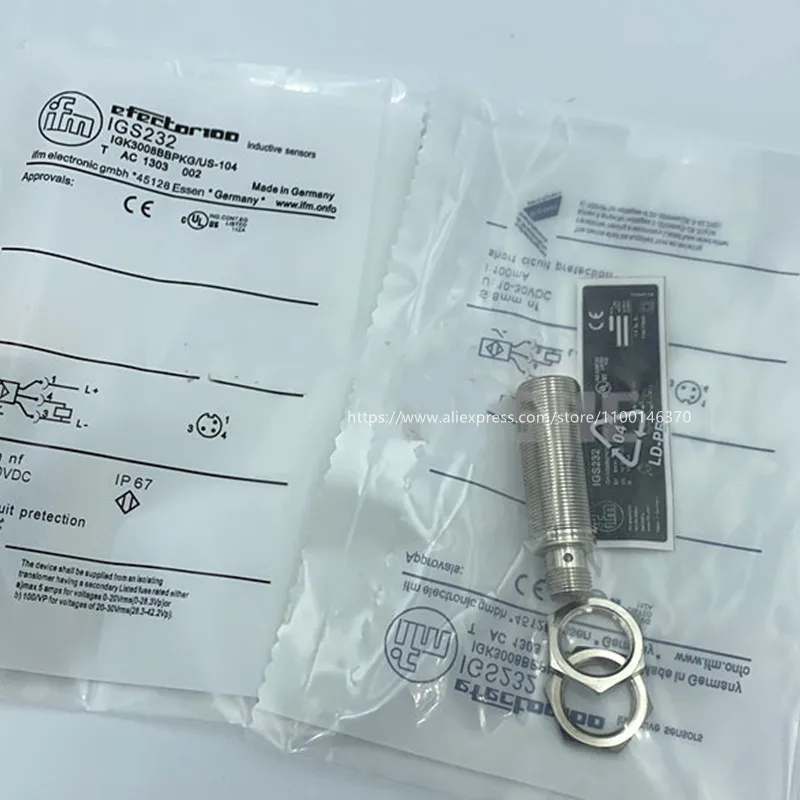 

2Pcs New High Quality IFM plug-in approach IGS216 IGS217 IGS232 IGS233 IGS234 IGS252 IGS235 DC three-wire PNP normally open