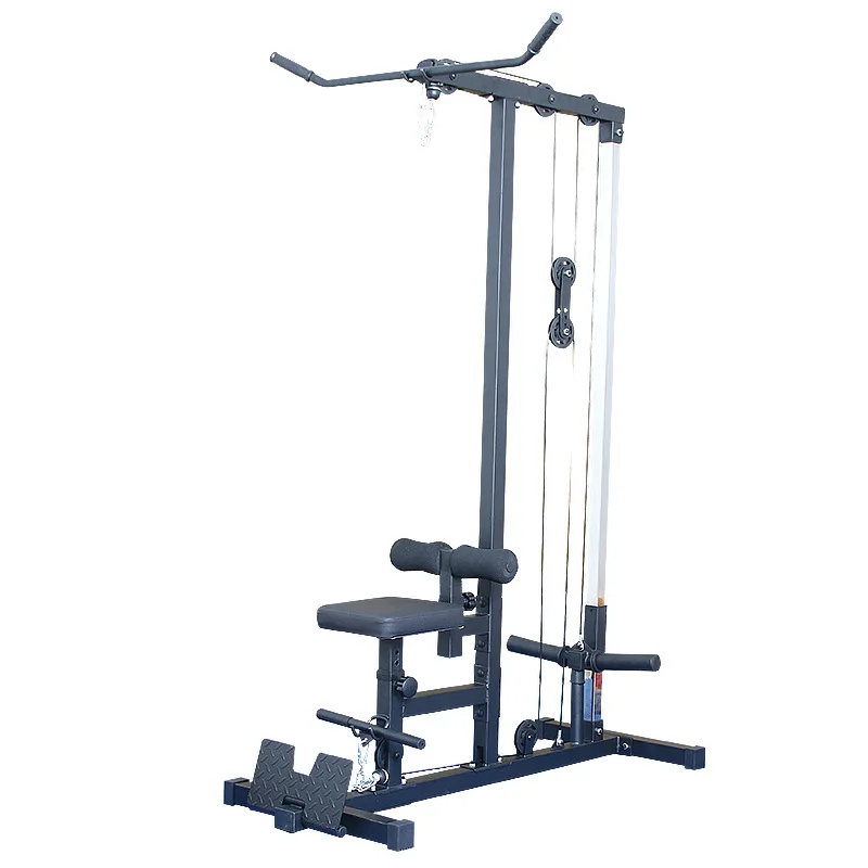 

Stationary Lat Pulldown Machine with Extra Pulley for Seated Rows and Strap for Weighted Ab Crunches Lat Pulldown Machinepromote