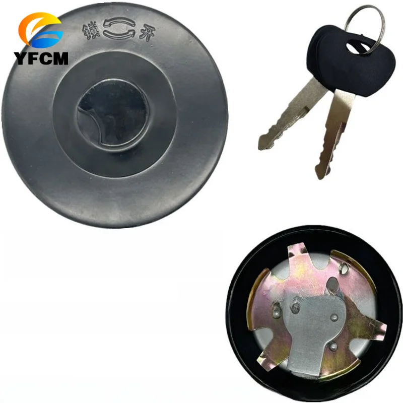 Excavator Parts Locking Universal Fuel Tank Cap for Dongfeng 140 Tianjin Tianlong Gelifa Jiefang 151 Chenglong HOWO Truck