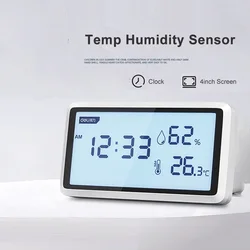 Deli Electronic Thermometer Hygrometer Weather Station Clock Timer High Precision LCD Screen Meter Temperature Controller