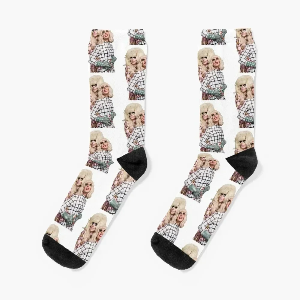 

Trixya Titanic - Trixie and Katya Socks with print Men's tennis New year's Socks For Women Men's