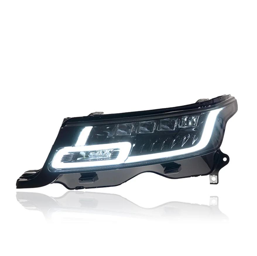 

For 14-17 Range Rover Sport Headlight Assembly Modification Old To New Style LED Aytime Running Lights Turn Signal Daytime