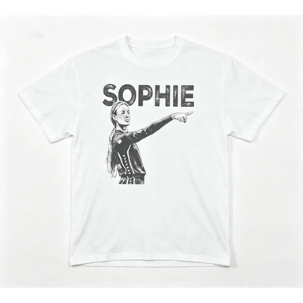 Sophie Cunningham Pointing Meme Printed Unisex T-shirt Cotton Men's Women's Popular Fashion Ins Y2k T-shirt Fan Gift Streetwear