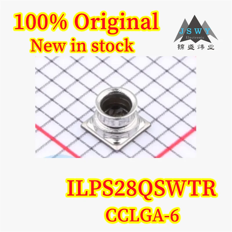 (1/5PCS) ILPS28QSWTR CCLGA-6 Ultra-compact Piezoresistive Absolute Pressure Sensor, 100% Brand New, Original, In Stock,