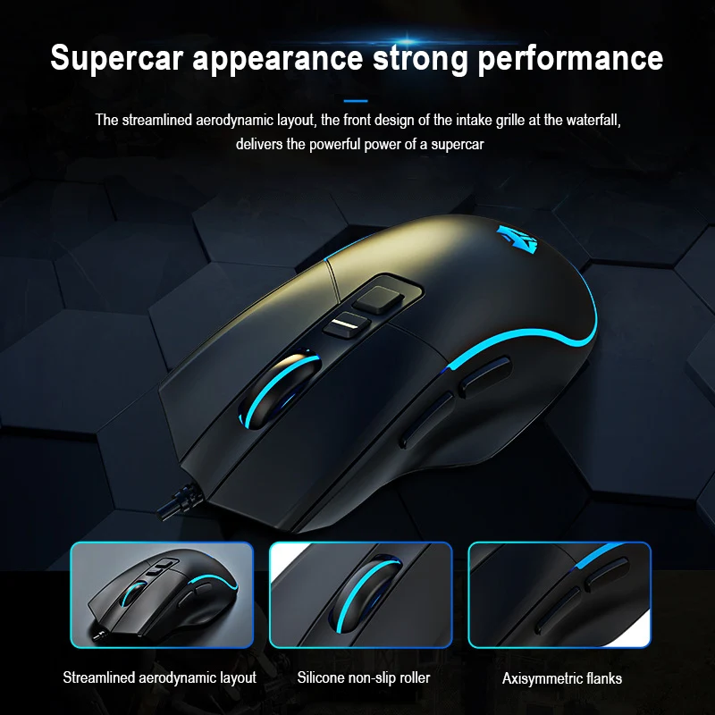 G1 Mouse Wired mute Silent Computer Notebook Desktop Home Office Business Machinery Esports Game Mouse